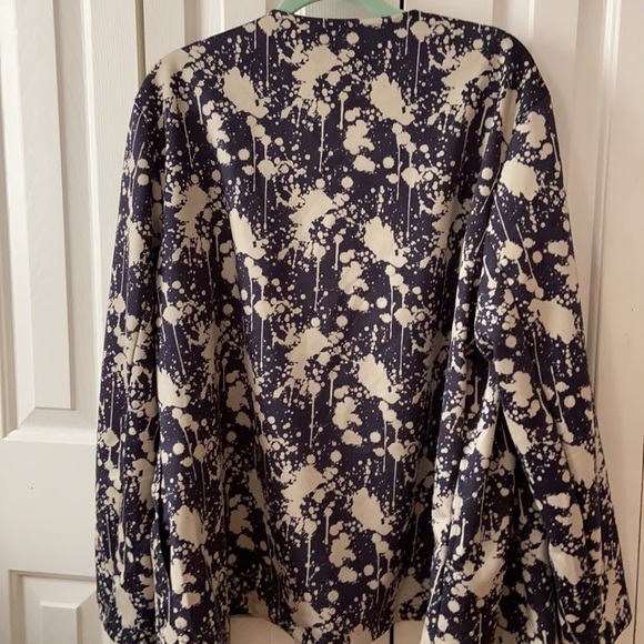 NWT Suede Paint Splatter Blazer - Picture 10 of 12